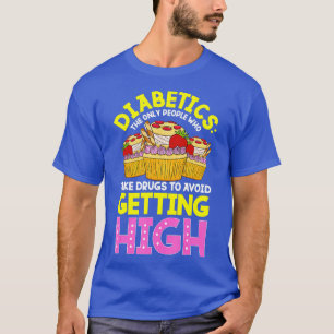 2型糖尿病認識度かわいい糖尿病菓子 Tシャツ