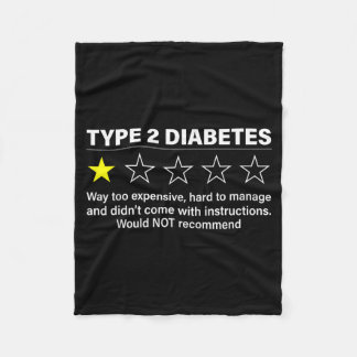 2型糖尿病 T2D 一つ星評価 T2D 糖尿病 フリースブランケット