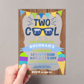 2夏クールのバイブ2nd誕生日 アクリル招待状 (インサイチュ (ポータブル))