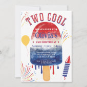 2夏クールのポプシクル花火誕生会 招待状 (正面)