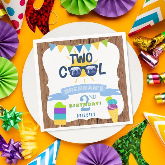 2夏クールバイブ2nd誕生日パーティー スタンダードカクテルナプキン
