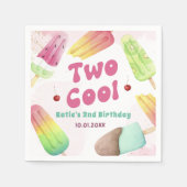 2夏クールポプシクル2ndバースデーナプキンス スタンダードカクテルナプキン (正面)