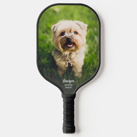 2大カッコいいきい写真あなたのカスタム文字 ピックルボールラケット (正面)
