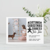 2妊娠のためのフォトクリスマスクッキー シーズンカード (スタンド正面)