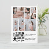 2妊娠10枚のフォトクリスマスクッキー シーズンカード (スタンド正面)