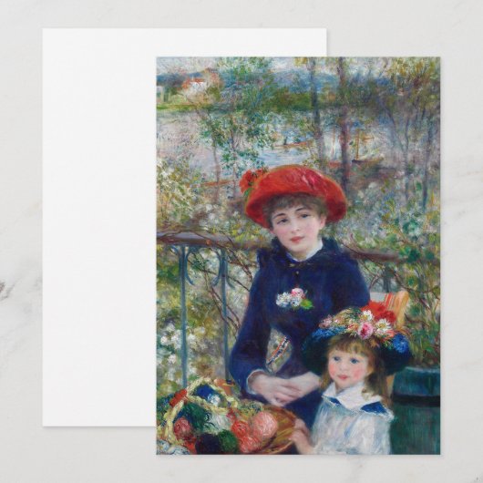 2姉妹(テラス上) | ルノアール (正面/裏面)