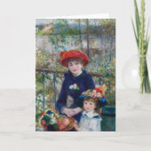 2姉妹（テラス上） | ルノアール カード (正面)