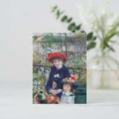 2姉妹（テラス上） | ルノアール ポストカード (スタンド正面)