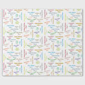 2威厳がある誕生日ギフト包装紙 ラッピングペーパー (フラット)