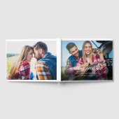 2婚約写真結婚の名前の日付 ゲストブック (全面)