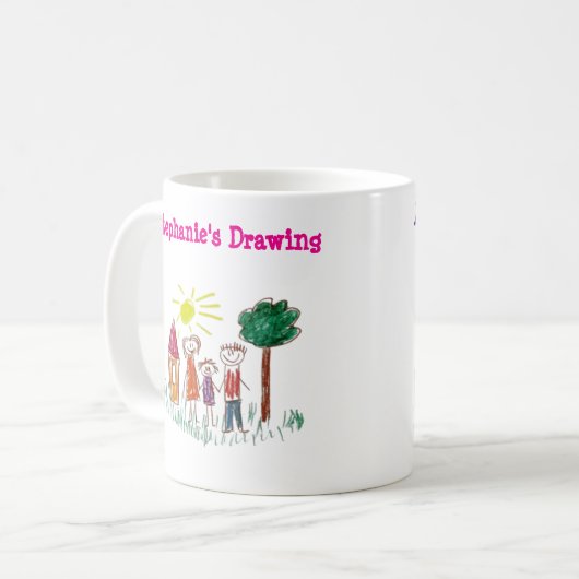2子の2つのアートワークスクールを追加する コーヒーマグカップ (正面左)