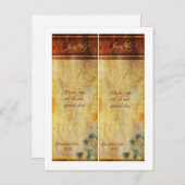 2孔雀フェザー日付ブックマークを保存 案内ポストカード (正面/裏面)