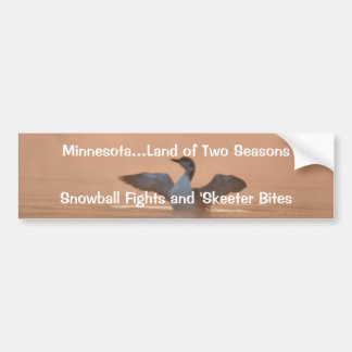 2季節のミネソタの…土地 バンパーステッカー