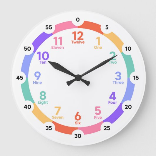 2学時 – デイドリーム ラージ壁時計 (正面)