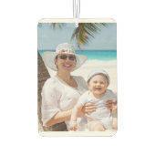 2家族の写真マザーベビーアップロードパーソナライズ車 カーエアーフレッシュナー (裏面)