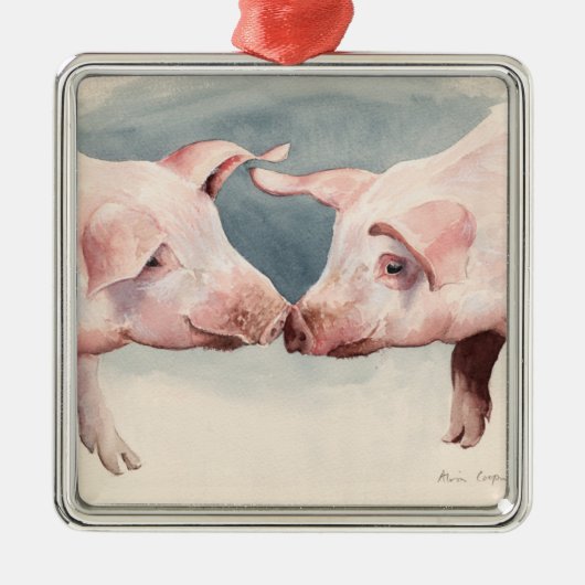2少しPiggies 2012年 メタルオーナメント (正面)