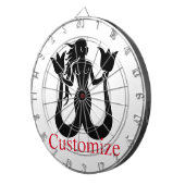 2尾マーメイドシルエットThunder_Cove ダーツボード (正面右)