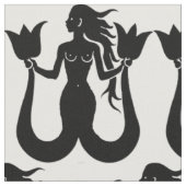 2尾マーメイドシルエットThunder_Cove ファブリック (クローズアップ)