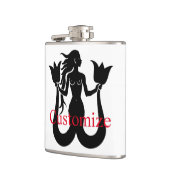 2尾マーメイドシルエットThunder_Cove フラスク (左)