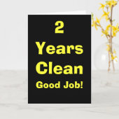 2年はよい仕事をきれいにします! カード (黄色い花)