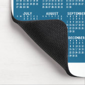 2年カレンダー – 年ビュー青（緑） マウスパッド (コーナー)