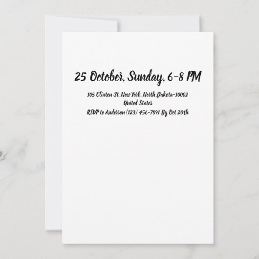 2年キッズ2高速レッドレースカーテーマ誕生日 招待状 (裏面)