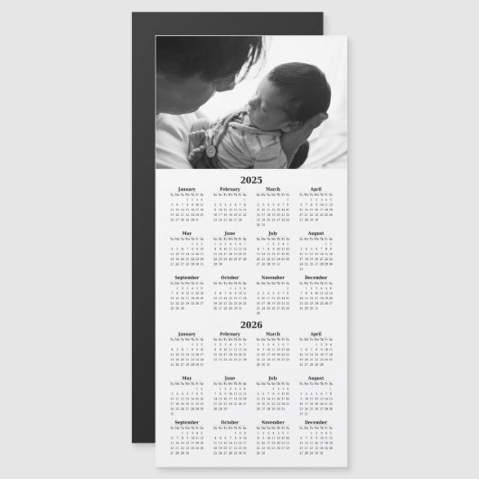 2年写真カレンダー2025-2026 (正面/裏面)