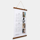 2年写真カレンダー2025-2026 吊り下げ型タペストリー (傾斜あり)