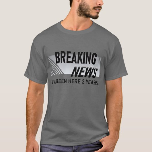 2年勤続記念 社員 2年目 Tシャツ (正面)