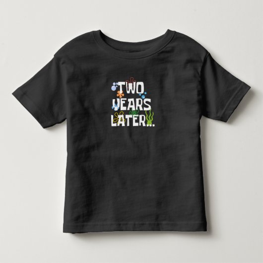 2年後の楽しい2歳の誕生日パーティー トドラーTシャツ (正面)