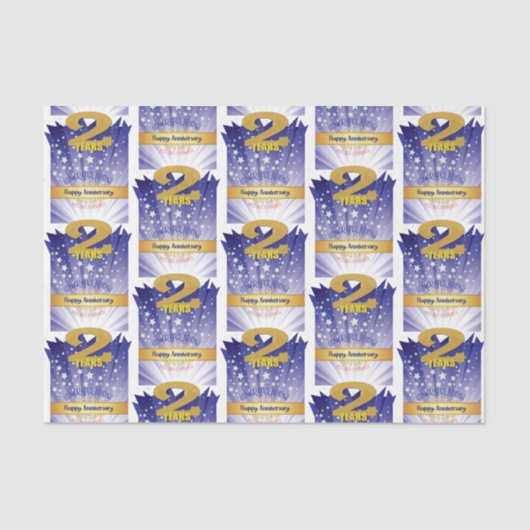 2年正月記念はっきりした数字 薄葉紙 (正面)