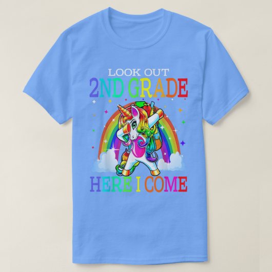 2年生でかわいいダブ来ブユニコ Tシャツ (デザイン正面)