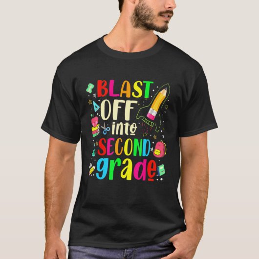 2年生になる – 学校の初日 Tシャツ (正面)