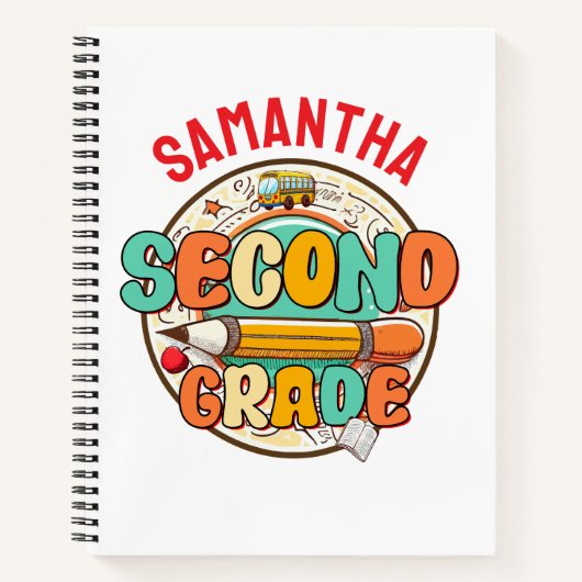 2年生にぴったりな可愛い新学期文具ノート ノートブック (正面)