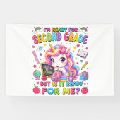2年生に備えて ユニコーン 初めての学校 横断幕 (横)