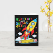 2年生に突入！学校初日 カード (黄色い花)