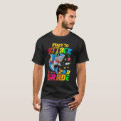 2年生のサメに立ち向かう準備ができた!新学期のティー Tシャツ (正面フル)