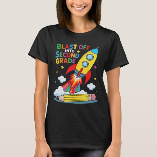 2年生のスタートに!学校の初日 Tシャツ (正面)