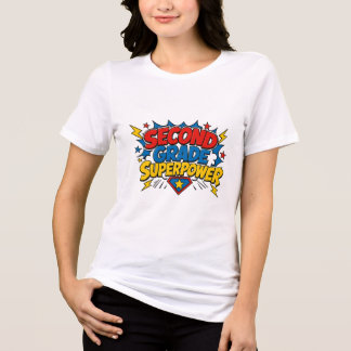 2年生のスーパーパワー先生 トライブレンドTシャツ