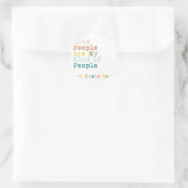 2年生のチーム先生親切な人は私の種類 ラウンドシール (バッグ)