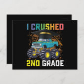 2年生のモンスタートラックの卒業式をつぶした ポストカード (正面/裏面)