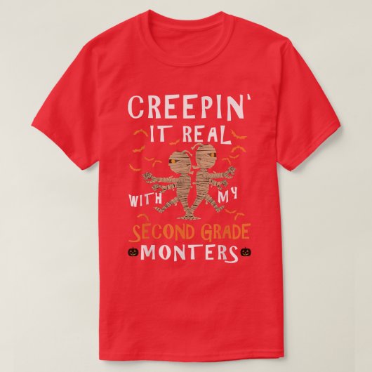 2年生のモンスタ実在ーズHalとクリエピン Tシャツ (デザイン正面)
