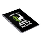 2年生の先生と生徒の学校生活 ラマ ノートブック (右側)