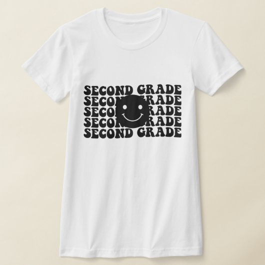 2年生の先生のためのバック・トゥ・スクール Tシャツ (レイダウン)
