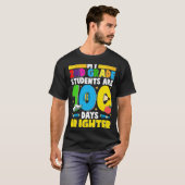 2年生の先生のための100日目の学校 Tシャツ (正面フル)