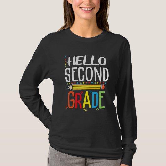 2年生の先生、ようこそ学校へ Tシャツ (正面)