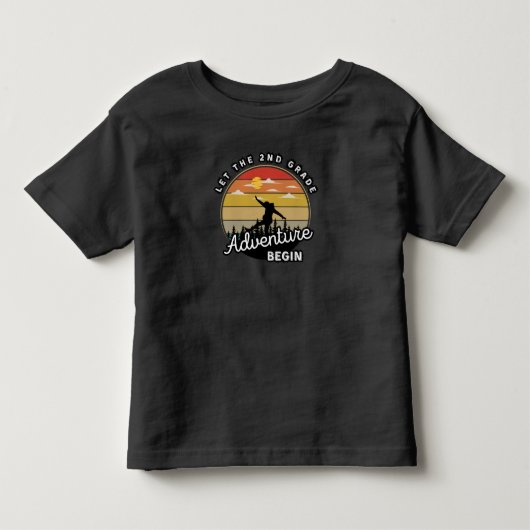 2年生の冒険が始まる！　学校に戻ろう！ トドラーTシャツ (正面)