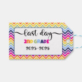 2年生の写真プロップサインの最終日 ギフトタグ (正面(横))