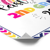 2年生の写真プロップサインの最終日 ポスター (角)