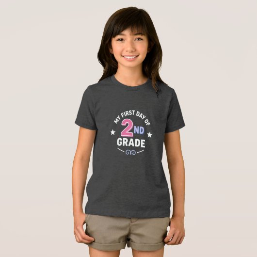 2年生の初めての日 トライブレンドTシャツ (正面全面)